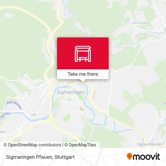 Карта Sigmaringen Pfauen