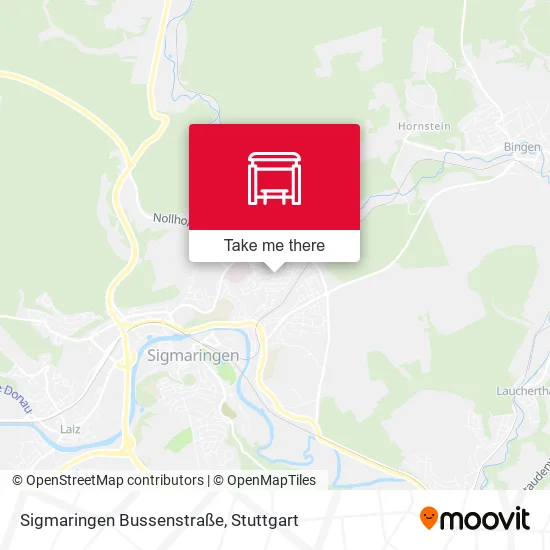 Карта Sigmaringen Bussenstraße