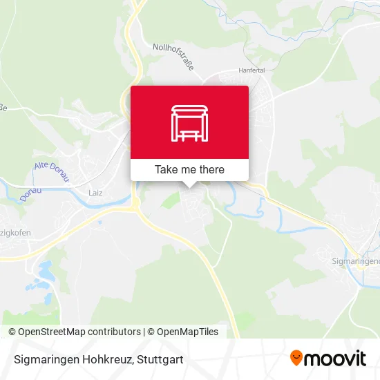 Карта Sigmaringen Hohkreuz
