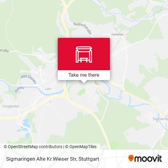 Sigmaringen Alte Kr.Wieser Str map