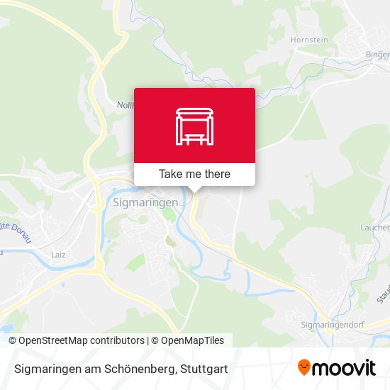 Карта Sigmaringen am Schönenberg