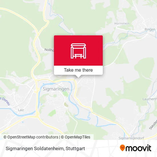 Карта Sigmaringen Soldatenheim