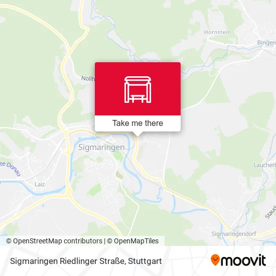 Карта Sigmaringen Riedlinger Straße