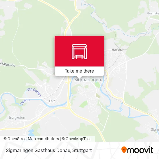 Карта Sigmaringen Gasthaus Donau