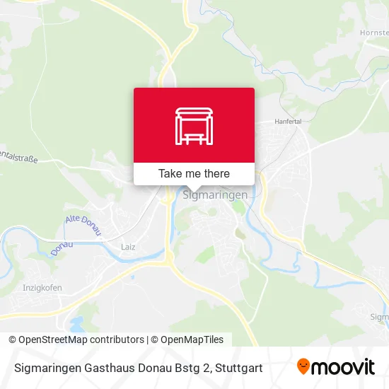 Карта Sigmaringen Gasthaus Donau Bstg 2
