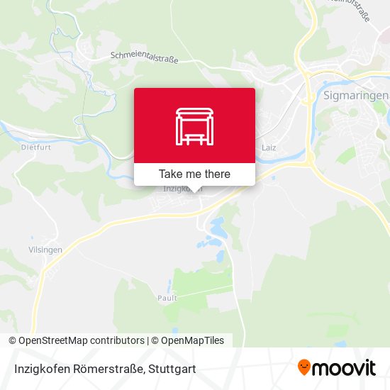 Inzigkofen Römerstraße map