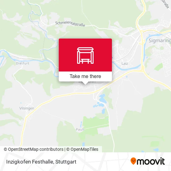 Карта Inzigkofen Festhalle