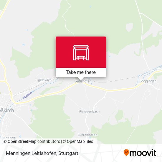 Menningen Leitishofen map