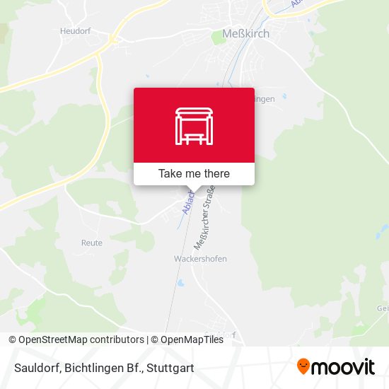Sauldorf, Bichtlingen Bf. map