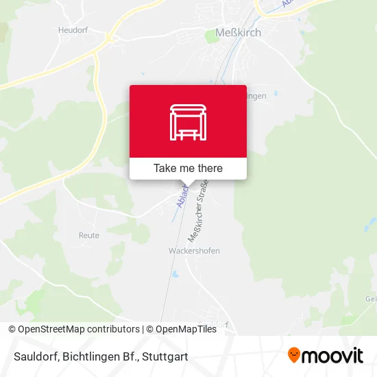 Карта Sauldorf, Bichtlingen Bf.