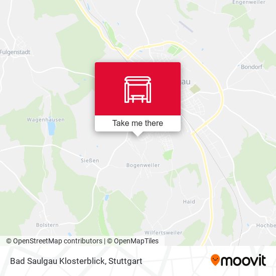 Bad Saulgau Klosterblick map
