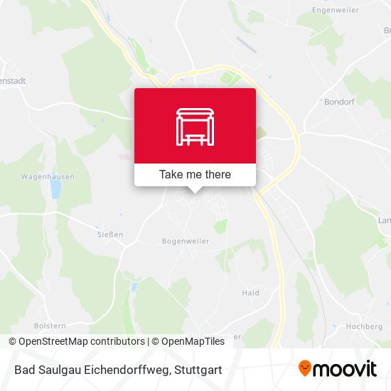 Bad Saulgau Eichendorffweg map