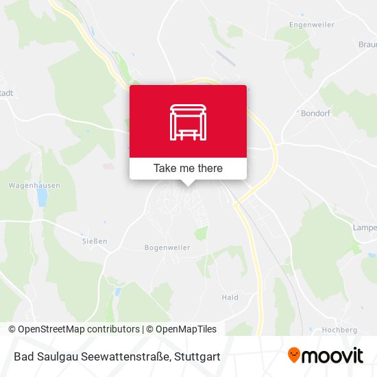 Карта Bad Saulgau Seewattenstraße