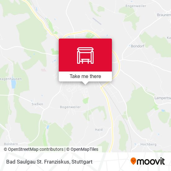 Bad Saulgau St. Franziskus map