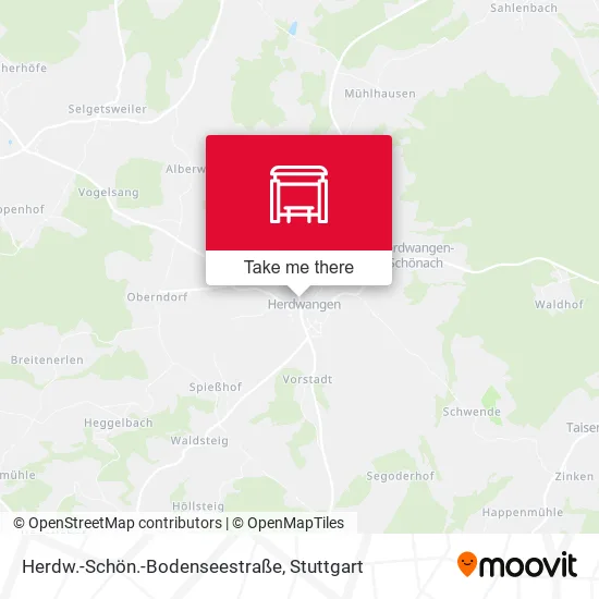 Карта Herdw.-Schön.-Bodenseestraße