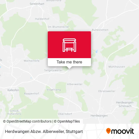 Карта Herdwangen Abzw. Alberweiler