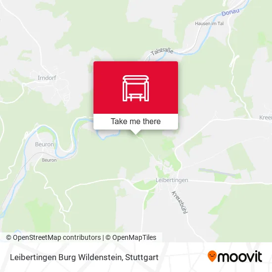Карта Leibertingen Burg Wildenstein