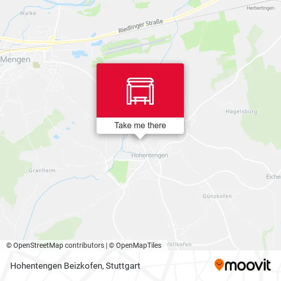 Карта Hohentengen Beizkofen