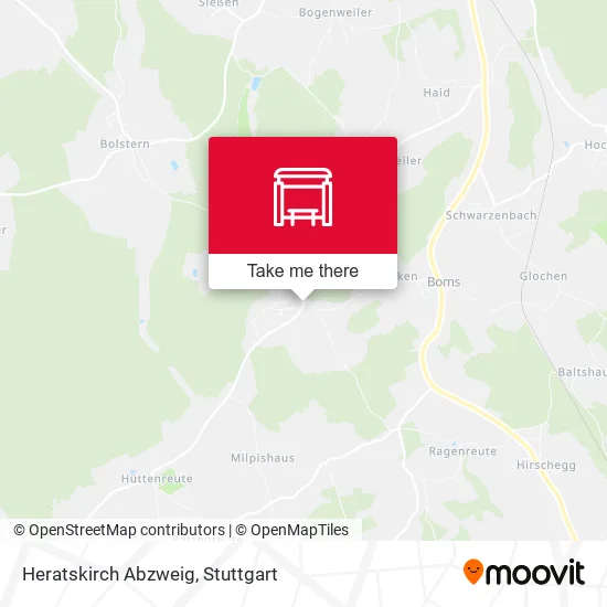 Heratskirch Abzweig map