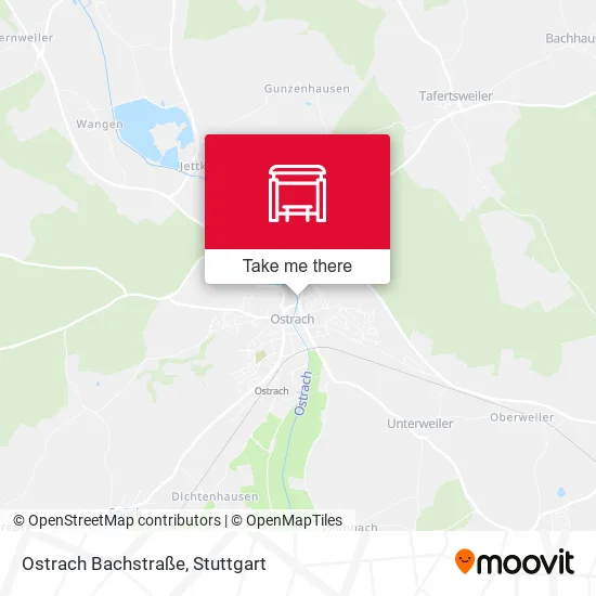 Карта Ostrach Bachstraße