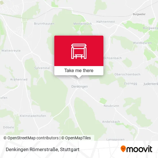 Карта Denkingen Römerstraße