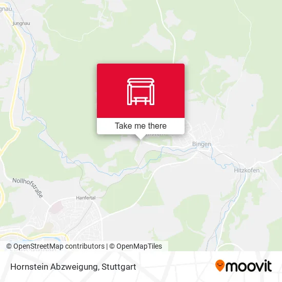 Карта Hornstein Abzweigung