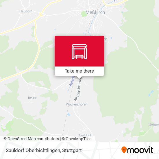 Sauldorf Oberbichtlingen map