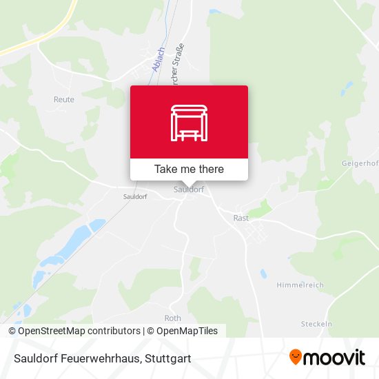 Sauldorf Feuerwehrhaus map