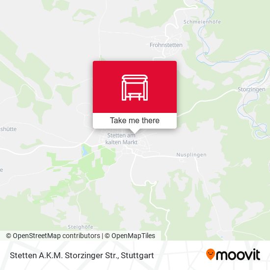 Stetten A.K.M. Storzinger Str. map