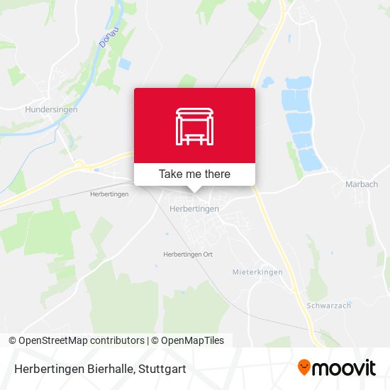 Herbertingen Bierhalle map