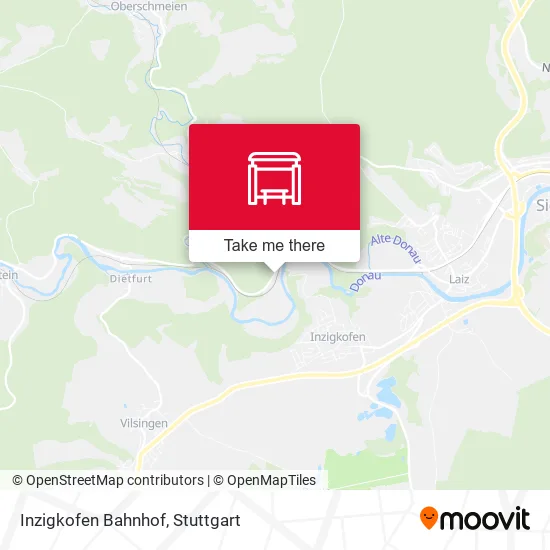 Карта Inzigkofen Bahnhof