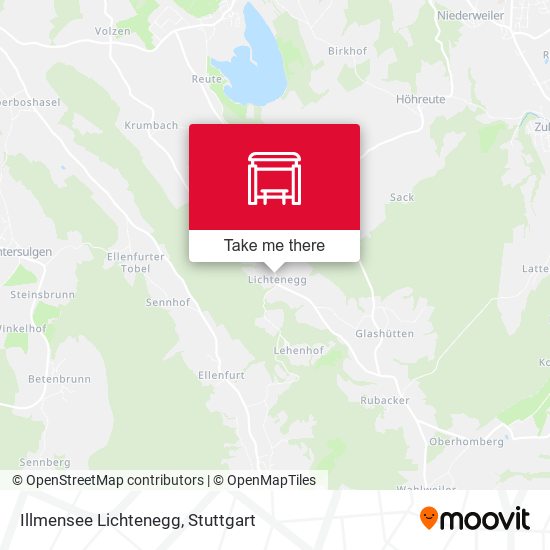 Illmensee Lichtenegg map