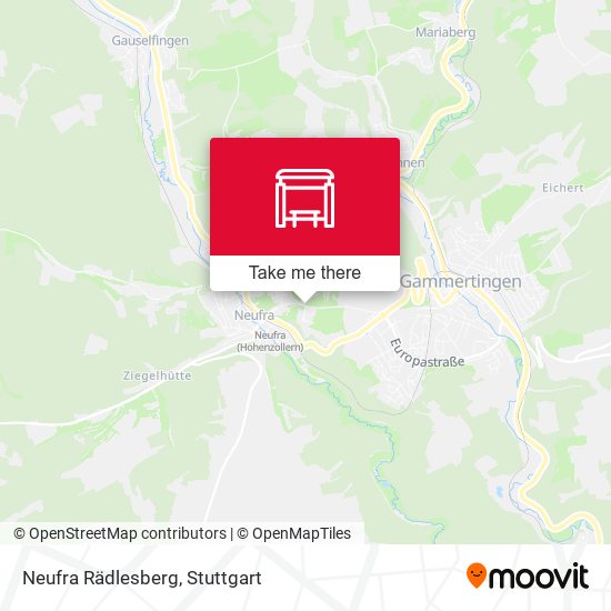 Neufra Rädlesberg map