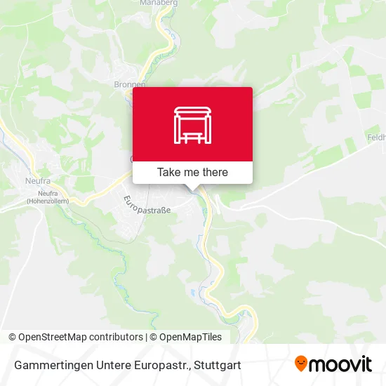 Карта Gammertingen Untere Europastr.