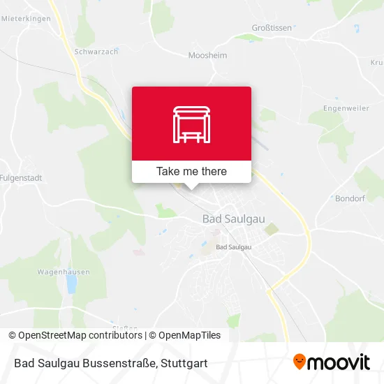 Карта Bad Saulgau Bussenstraße