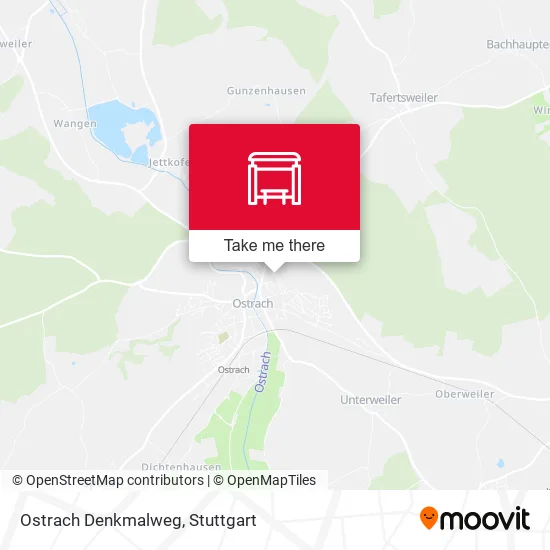 Карта Ostrach Denkmalweg