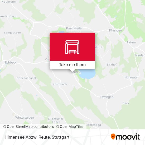 Illmensee Abzw. Reute map