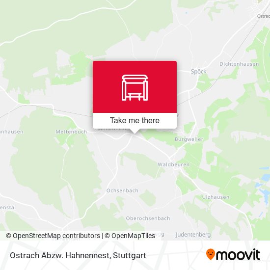 Ostrach Abzw. Hahnennest map