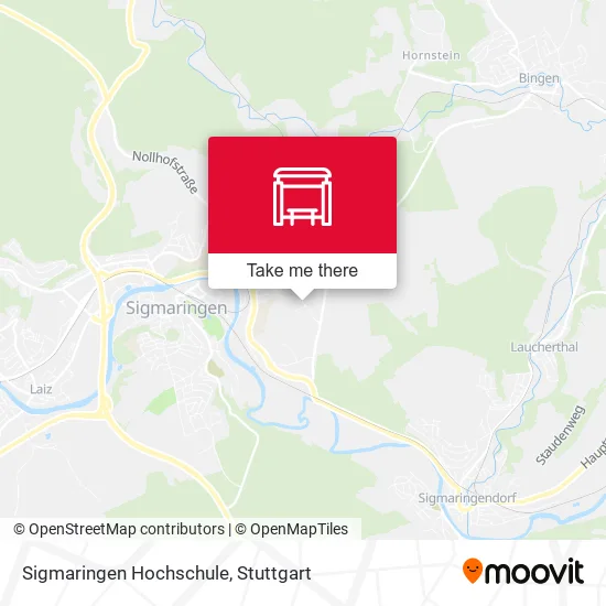 Карта Sigmaringen Hochschule