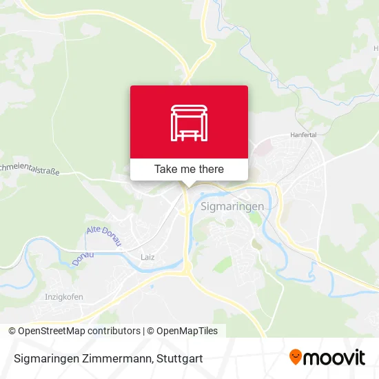 Карта Sigmaringen Zimmermann