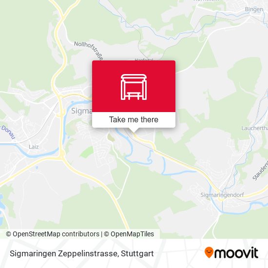 Sigmaringen Zeppelinstrasse map