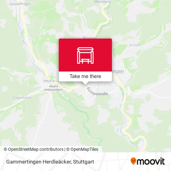 Карта Gammertingen Herdleäcker
