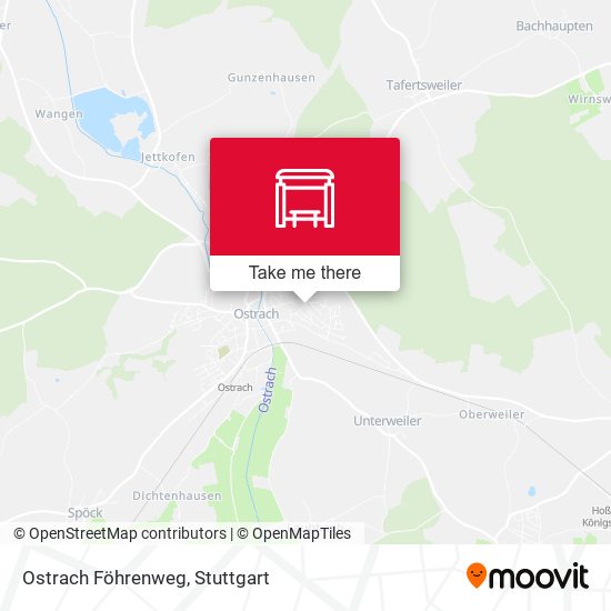 Ostrach Föhrenweg map