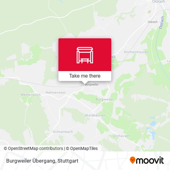 Burgweiler Übergang map