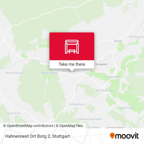 Hahnennest Ort Bstg 2 map