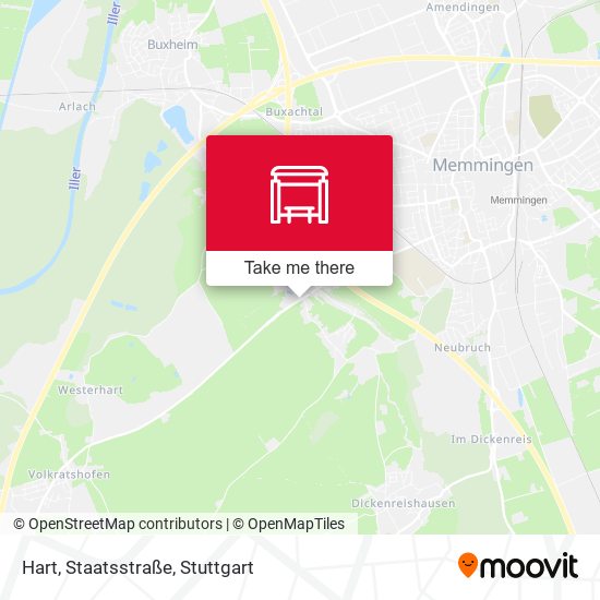 Карта Hart, Staatsstraße
