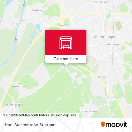 Карта Hart, Staatsstraße