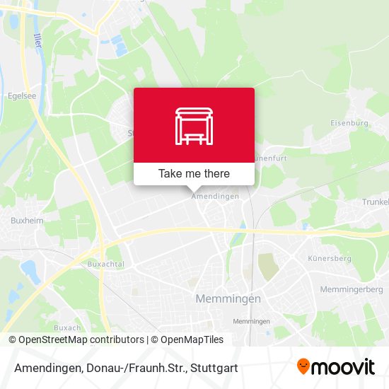 Amendingen, Donau-/Fraunh.Str. map