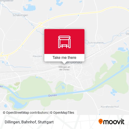 Dillingen, Bahnhof map