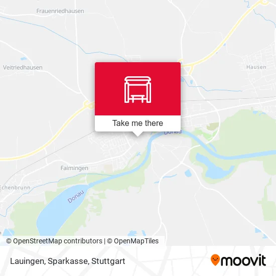 Lauingen, Sparkasse map
